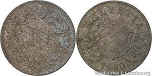 R4978 Switzerland 10 Rappen Helvetia 1850 BB Strasbourg -> Make offer