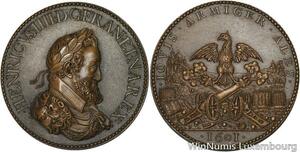R5174 Rare Médaille Henri IV Artillerie 1601 SUP -> Make offer