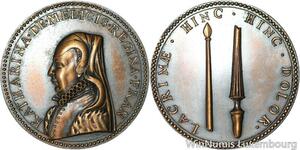 R5179 Rare Médaille Catherine de Médicis Mort Henri II 1559 SUP -> Make offer