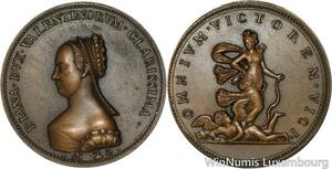 R5181 Rare Médaille Diane de Poitiers Duchesse Favorite Henri II 1499 1566 SUP