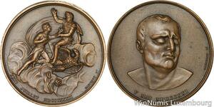 R5200 Rare Medaglia Napoléon II Duc Reichstadt Re di Roma 1832 Bauchery SUP