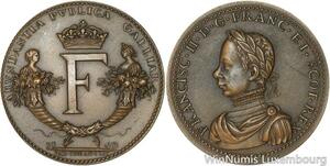 R5210 Rare Medal Scotland François II King Scotland Peace Edinburgh 1560 AU