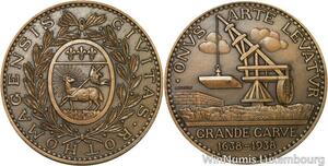 R5217 Médaille La Grande Carve Histoire Rouen Turin 1938 SUP -> Make offer