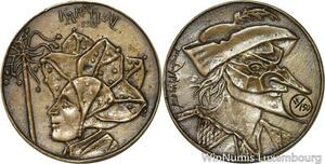 R5218 Rare Medal Artiste Peintre Karneval 1988 Jean Michel Lengrand 11/150 SUP