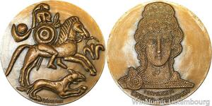 R5222 Médaille Tunisie Patrimoine Mondial Unesco 1976 Carthage Tschudin SUP