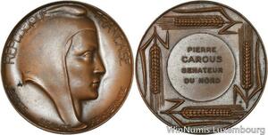 R5239 Médaille France Marianne Sénateur Pierre Carous 1967 SUP -> Make offer