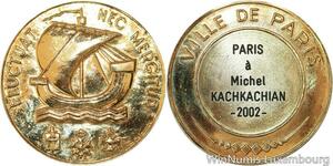 R5250 Medal Ancien Résistant Parisien Michel Kachkachian 2002 Paris Delannoy SUP