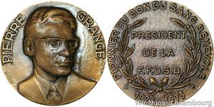 R5254 Médaille Pierre Grange Pionnier Don Du Sang 1924 1973 Drago SUP -> M offer