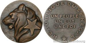 R5264 Médaille Colonies Sénégal Lion Un peuple Un but Une Foi SUP -> Make offer