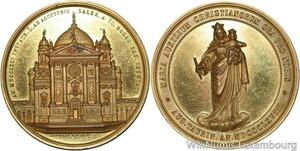 R5273 Medaglia Italy Vierge Marie Milano Johnson 1868 1891 Christianorum UNC