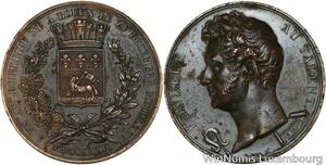 R5286 Rare Medal Musique Adrien Boïeldieu Calife Bagdad Dame Blanche 1826