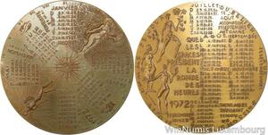 R5303 Grande Médaille Calendrier Année 1972 Devigne SUP -> Make offer