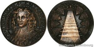 R5309 Medal Colbert 300 ans Saint Gobain Manifacture Royale Glaces 1665 1965 SUP