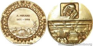 R5312 Médaille Association Meunerie 1886 Mirand 1968 Dautel Silvered SUP