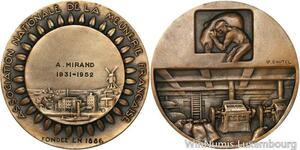 R5316 Médaille Association Meunerie 1886 Mirand 1952 Dautel SUP -> Make offer