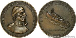 R5317 Medaille France Commandant Jacques Yves Cousteau Calypso Monde Océans SUP