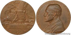 R5322 Médaille Fondateur Henri Germain Credit Lyonnais Charles Pillet 1930 SUP