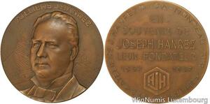 R5331 Médaille Belgique Ateliers Joseph Hanrez Monceau-sur-Sambre 1857 1957 SUP