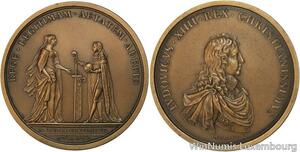 R5341 Rare Médaille Louis XIV La mojorité Roi 1651 Molart SUP -> Make offer