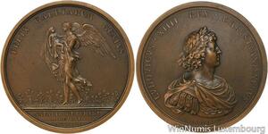R5342 Rare Médaille Louis XIV Naissance Dauphin Louis de France 1661 SUP