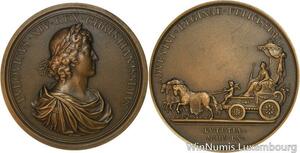 R5351 Rare Médaille Louis XIV Marie-Thérèse Autriche Fille Philippe IV 1660 SUP