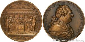 R5352 Rare Médaille Louis XVI Abandon Privilèges Duvivier 1789 Paris SUP