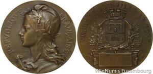 R5364 Médaille Ville Joinville le Pont Rasumny Marianne SUP -> Make offer