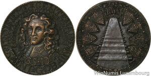 R5370 Medal Colbert 300 ans Saint Gobain Manifacture Royale Glaces 1665 1965 SUP