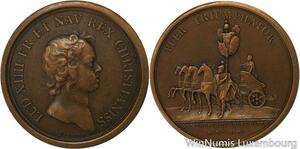 R5377 Médaille Louis XIV Prise de trentes villes allemandes 1644 Mauger SUP