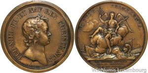 R5379 Rare Médaille Louis XIV Bataille de Rocroy 1643 Mauger SUP -> Make offer