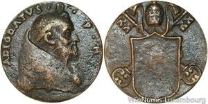 R5416 Rare Medal Papal States Vatican Pope Adéodat II Pavlvs Sanctvs 672 676 AU