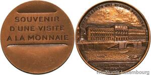 R5549 Médaille Souvenir Visite Monnaie de Paris 1770 1950 Bord de la Seine SUP