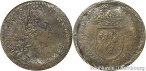 R5573 Jeton Louis XIV Ecu de France Couronné 3 Lis Nuremberg 1638 1715-> M offer