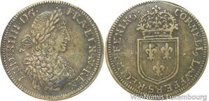 R5576 Jeton Louis XIV Ecu France Couronné 3 Lis Nuremberg 1638 1715-> Make offer