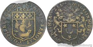 R5588 Jeton France Seigneur Mesnil-Voysin Daniel Voysin de La Noiraye 1667