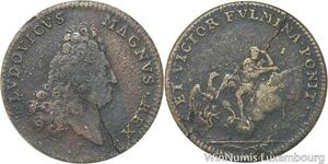 R5590 Jeton France Louis XIV Le Grand Jupiter Nuages 1638 1715 -> Make offer
