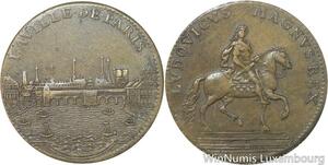 R5591 Jeton France Louis XIV Ville Paris Administration Municipale 1638 1715