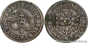 R5606 Germany Token Jeton compte Hans Kravwinckel Globe Rosette Nuremberg