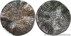 R5635 Jeton de compte à la nef Ecu Losange 4 Fleurs de Lis Nuremberg -> M offer