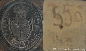 R5782 Unique Matrice Louis XVI Bourgogne Poste Pierre Ecrite N°4 1793 SUP 6/128