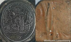 R5790 Unique Matrice Convention Nationale Poste Courrier Guerre 1793 SUP 14/128