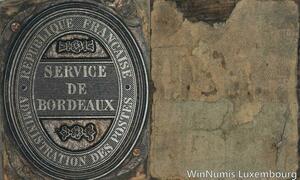 R5799 Unique Matrice Napoléon I Administ Postes Service Bordeaux SUP 23/128