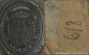 R5800 Unique Matrice Louis XVI Poste Saint-Aubin Trois Lys Couronnés SUP 24/128