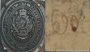 R5817 Unique Matrice Louis XVI Postes Lettres Montbéliart SUP 41/128  > M offer