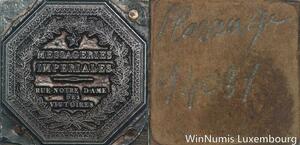 R5822 Unique Matrice Napoléon Messagerie Impériale Notre Dame Victoires 46/128