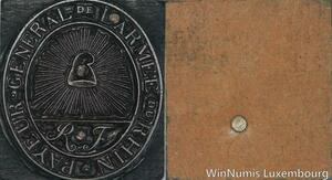 R5835 Unique Matrice Napoléon I Poste Payeur Général L'Armée Rhin SUP 59/128