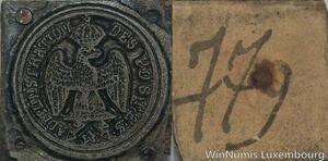 R5839 Unique Matrice Napoléon I Poste Administration Aigle Couronné SUP 63/128