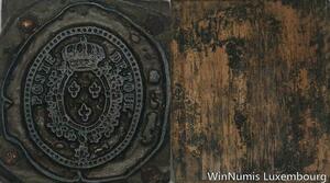 R5852 Unique Matrice Louis XVI Poste De Toul Trois Lys Couronné SUP 76/128