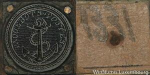 R5854 Unique Matrice Louis XVI Paquebots Postes Ancre Marine Royale SUP 78/128