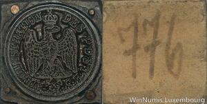 R5860 Unique Matrice Napoléon I Administration Postes Aigle Couronné SUP 84/128